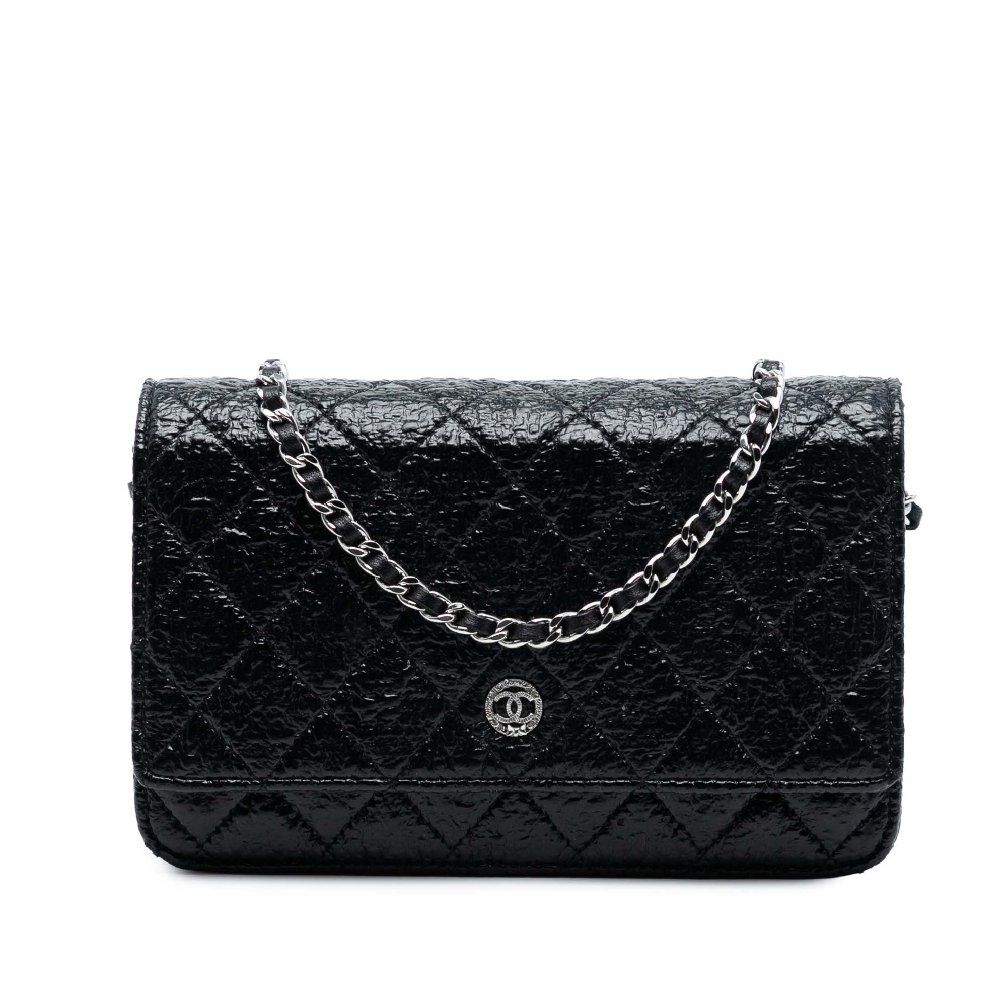Wallet On Chain leather handbag