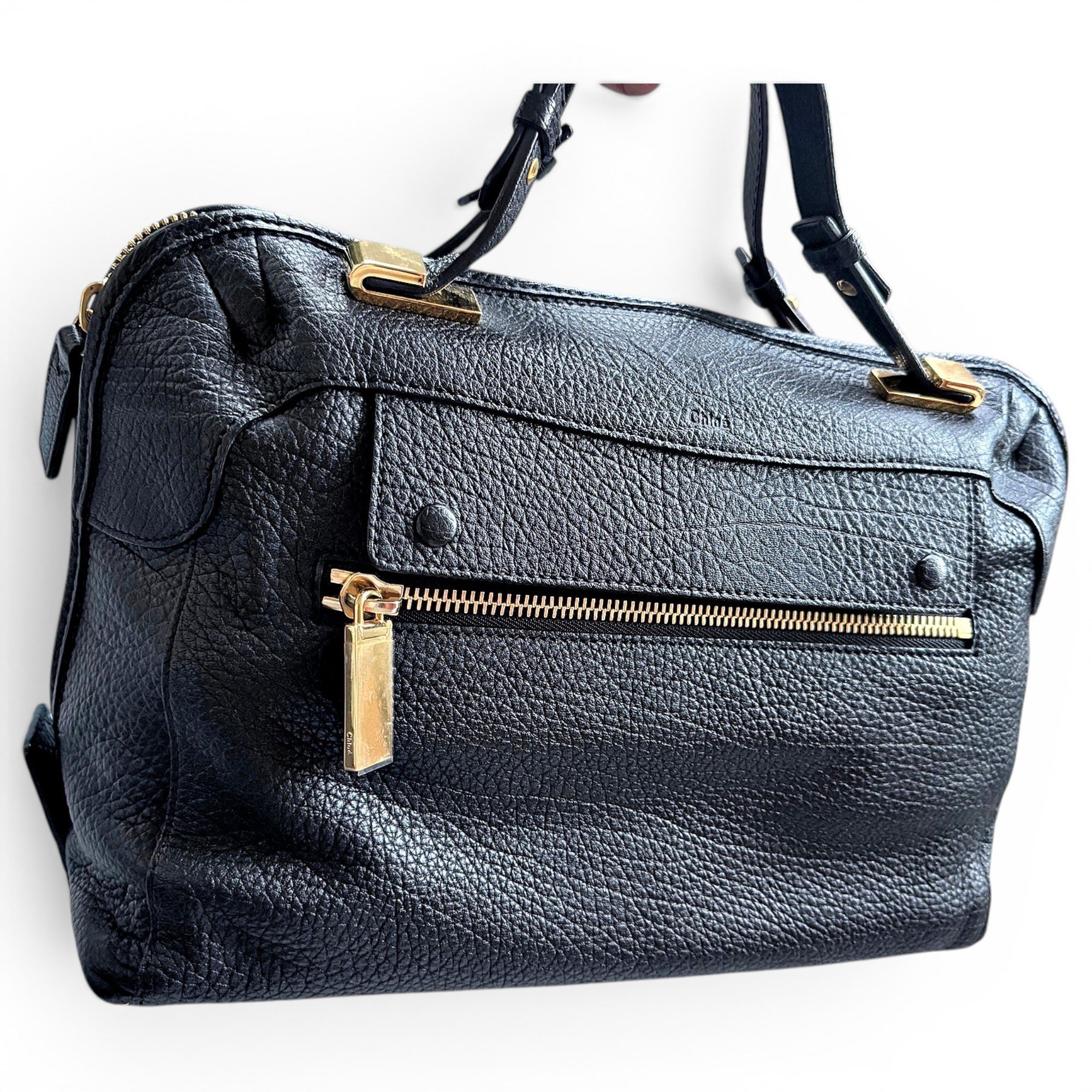 Leather handbag