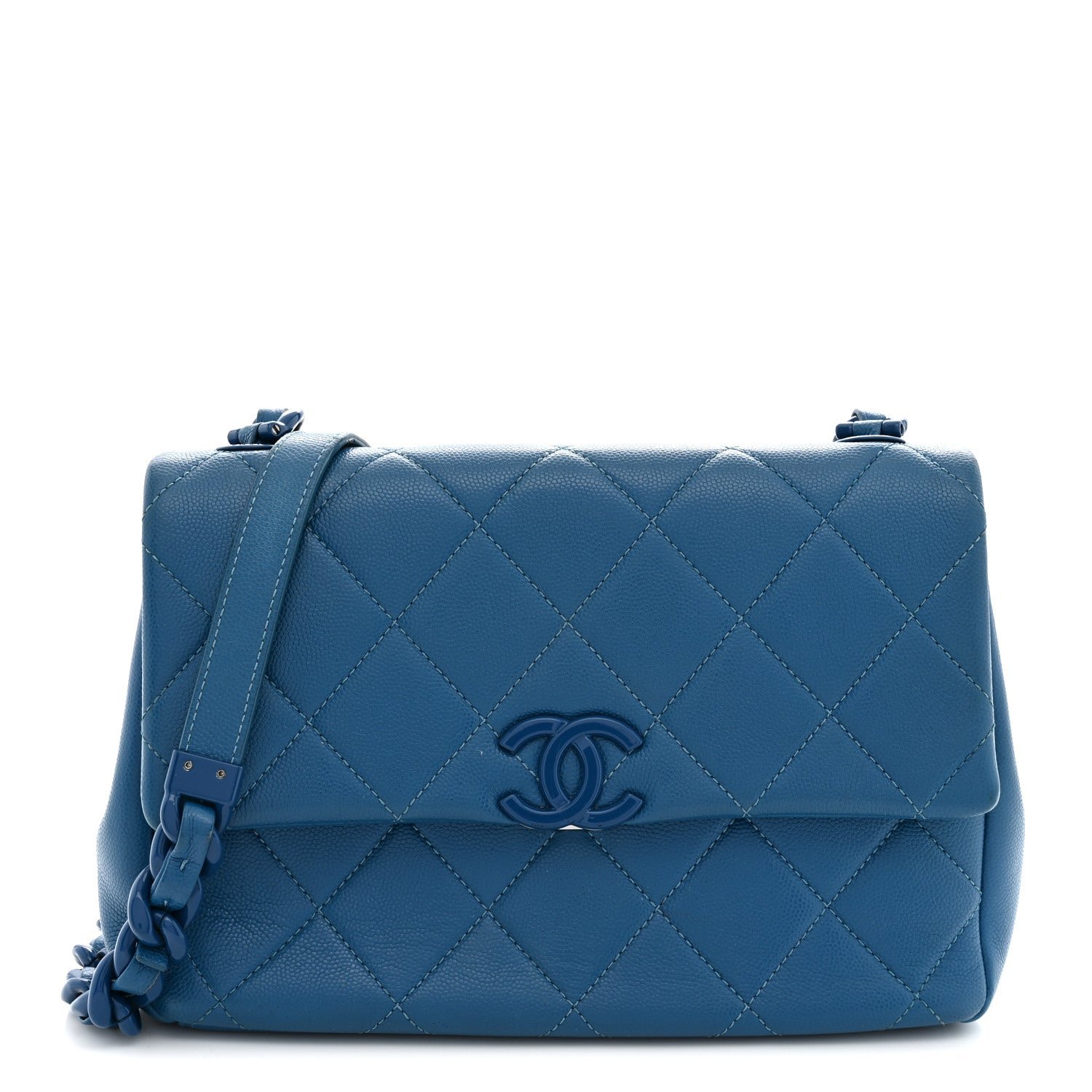 Chanel Caviar Quilted My Everything Flap Blue
