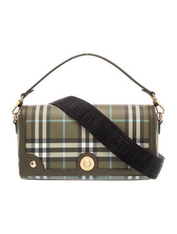Haymarket Check Top Handle Note bag w/ Tags