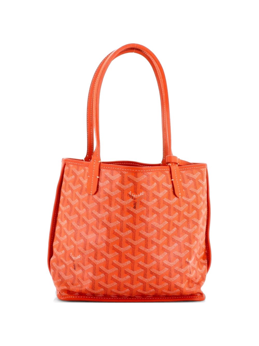 Anjou Reversible Tote Coated Canvas Mini satchel