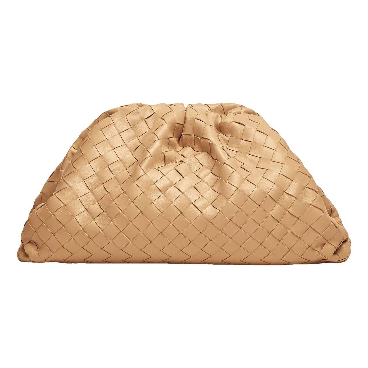 Pouch leather clutch bag