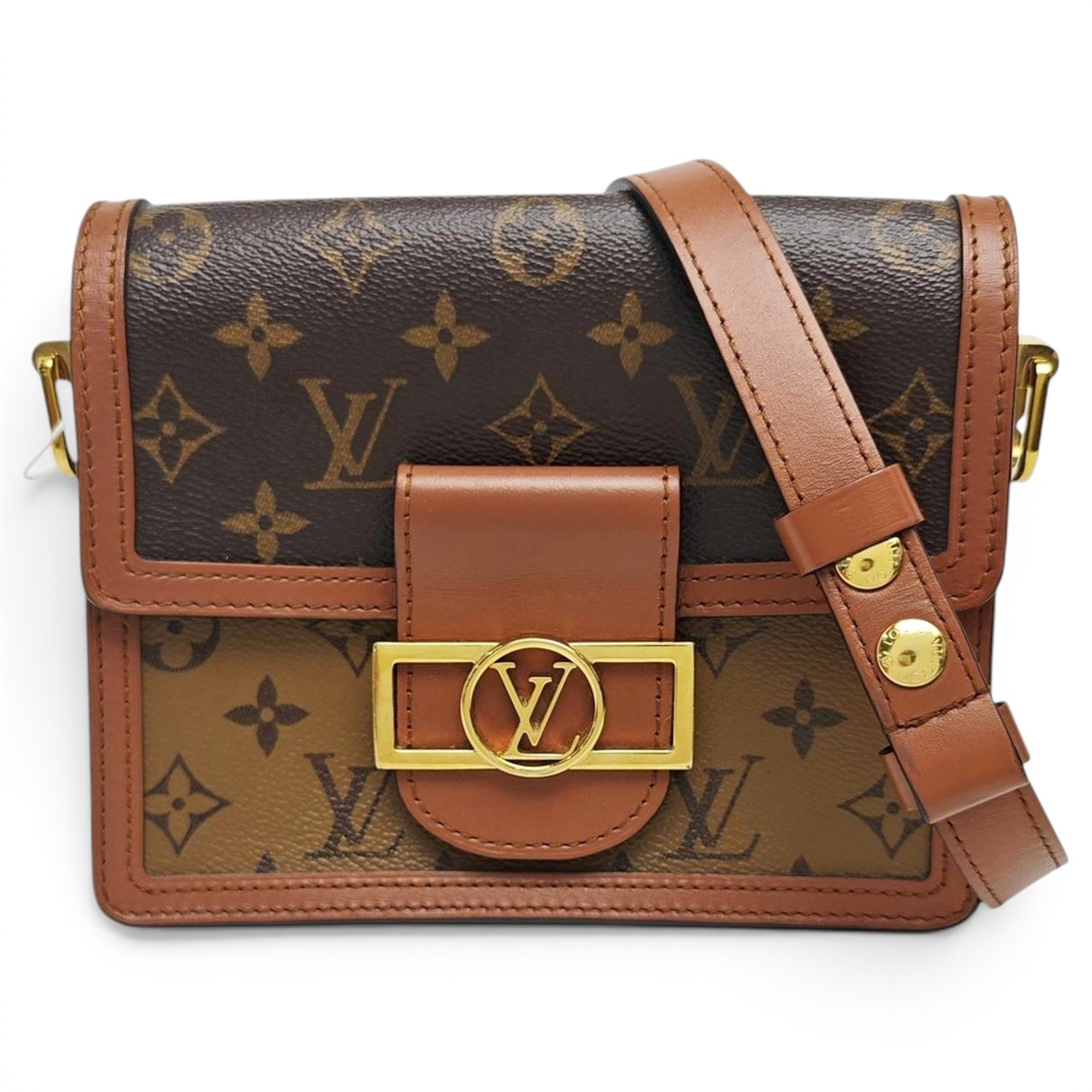 Dauphine leather handbag