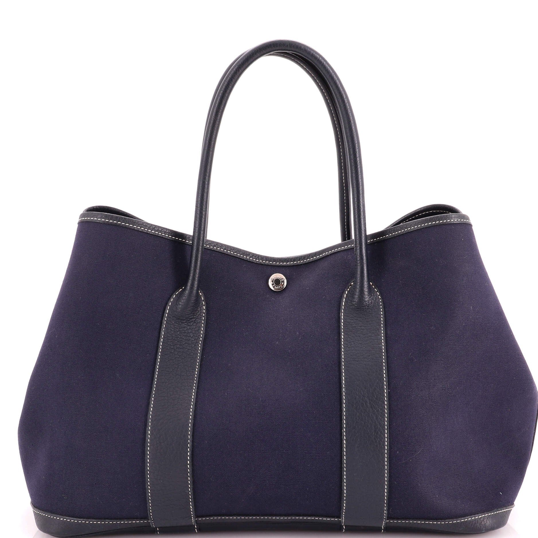 Garden Party Tote Toile and Leather 36