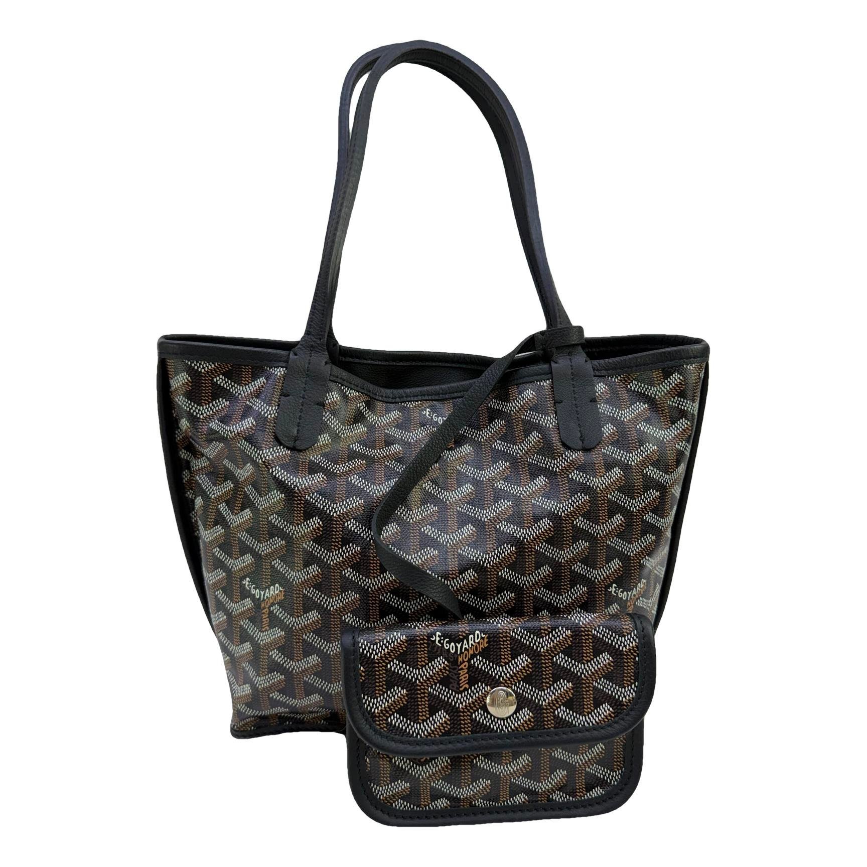Goyard Anjou patent leather handbag