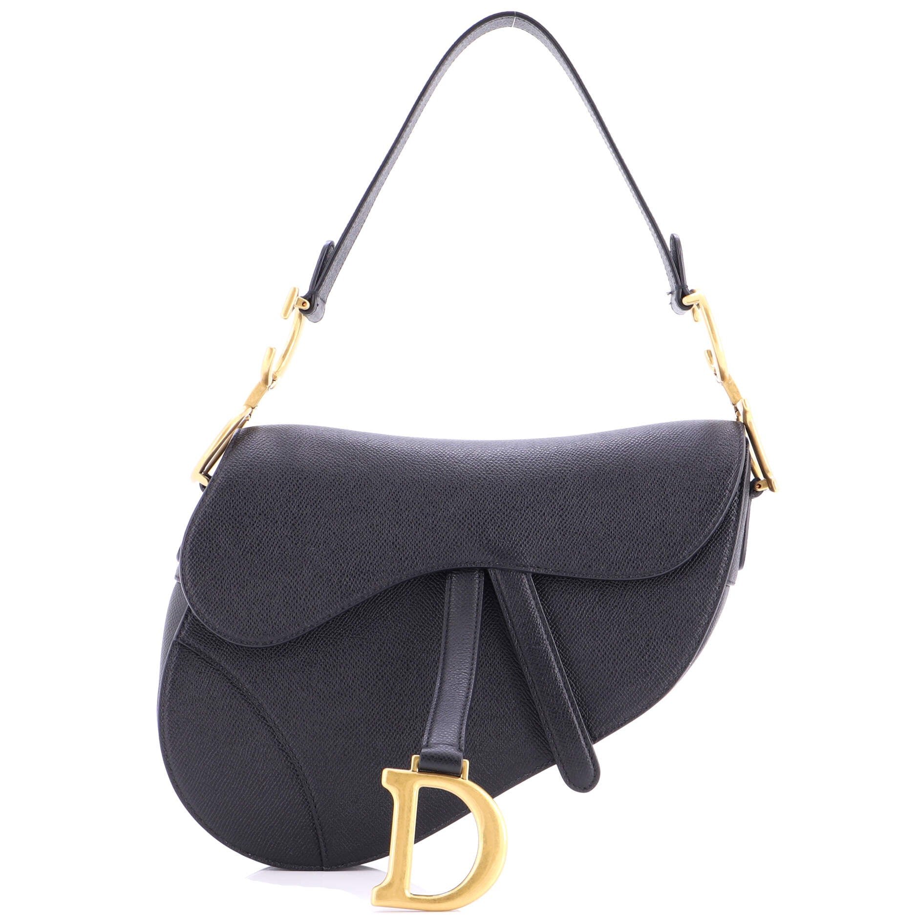 Dior Saddle Handbag Leather Medium