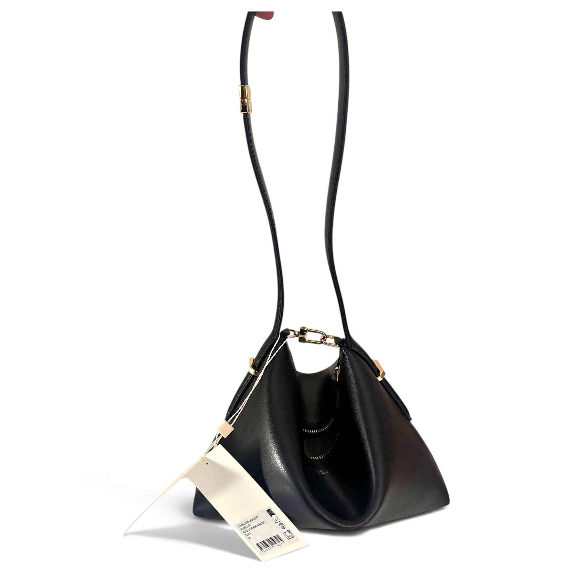 Bevel leather handbag