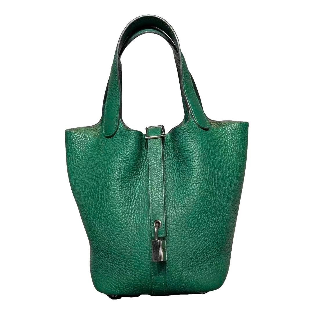 Hermes Picotin leather handbag