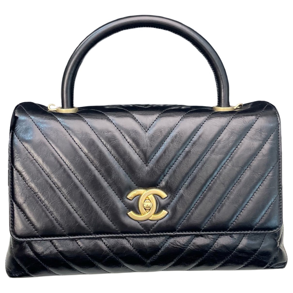 Coco Handle leather handbag