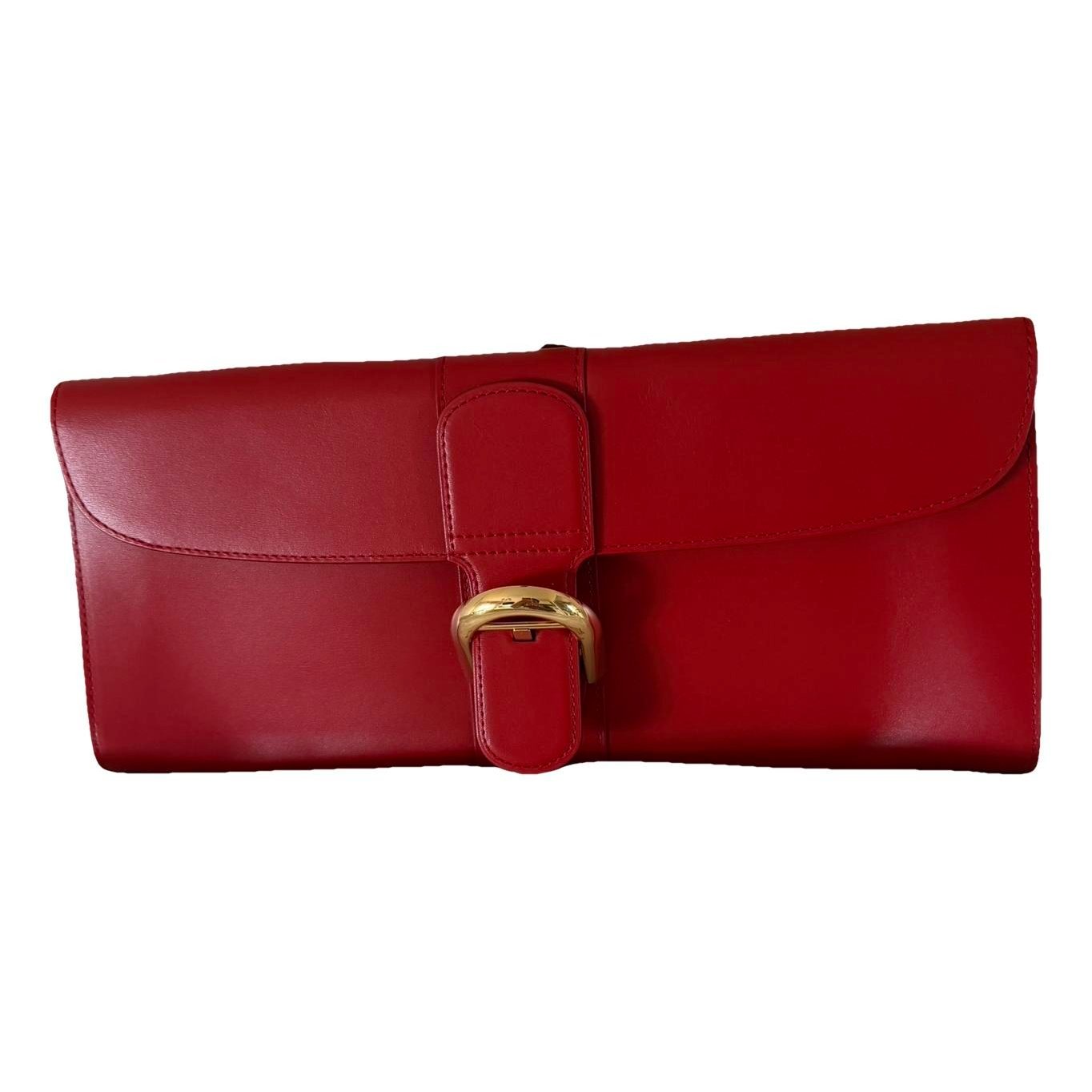 Brillant leather clutch bag