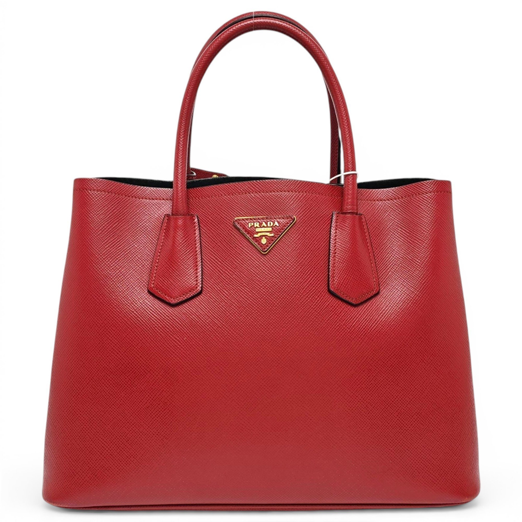 Double leather tote