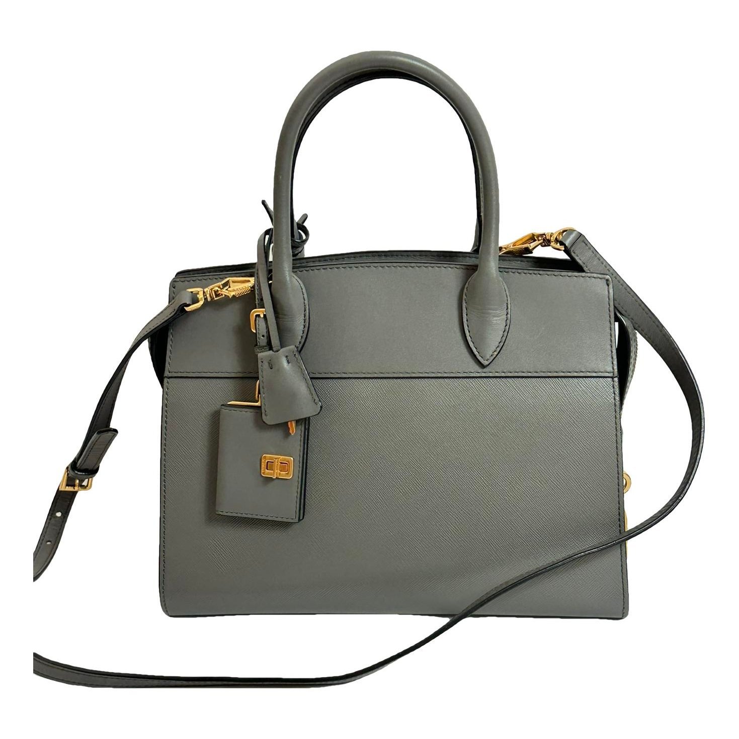 Leather clutch bag
