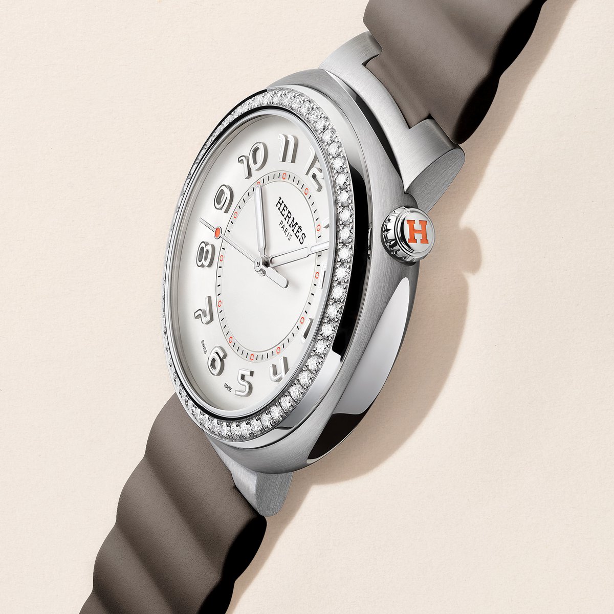 Sans Coloris Hermès Cut Watch, Large Model, 36 mm