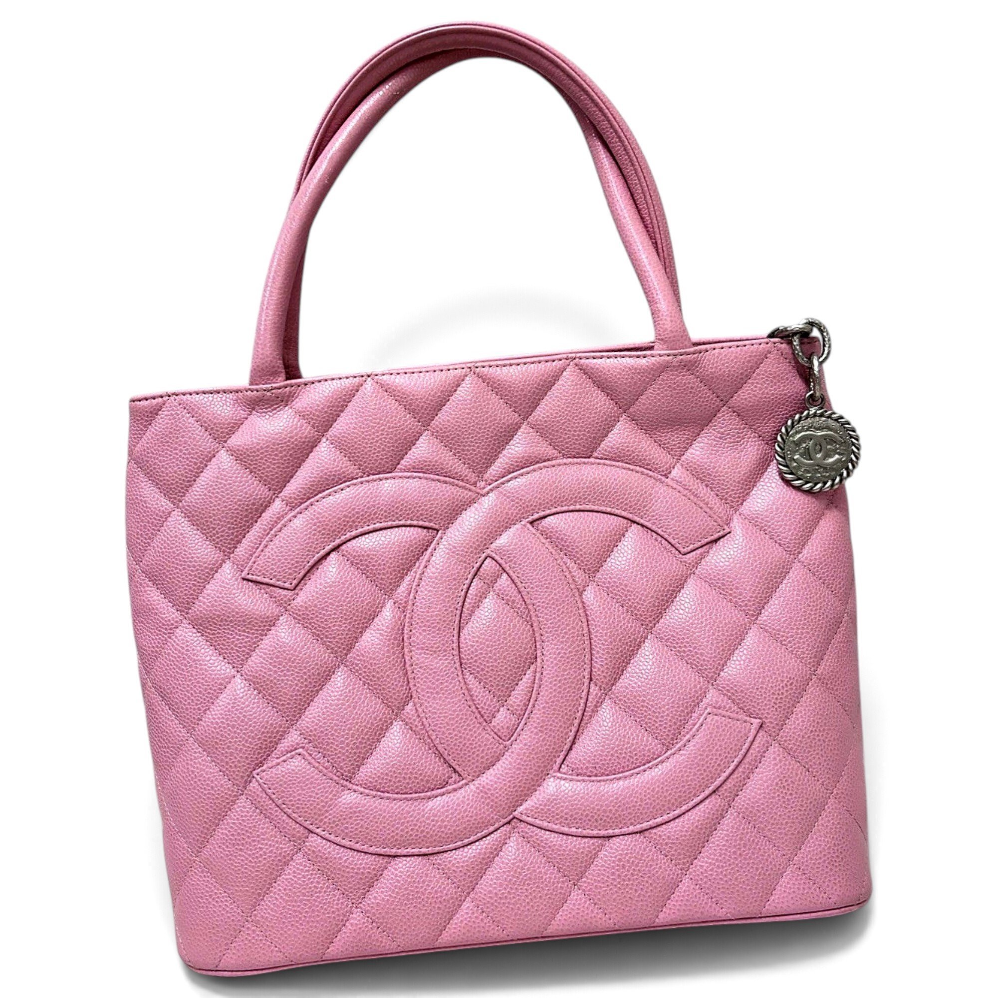 Médaillon leather handbag
