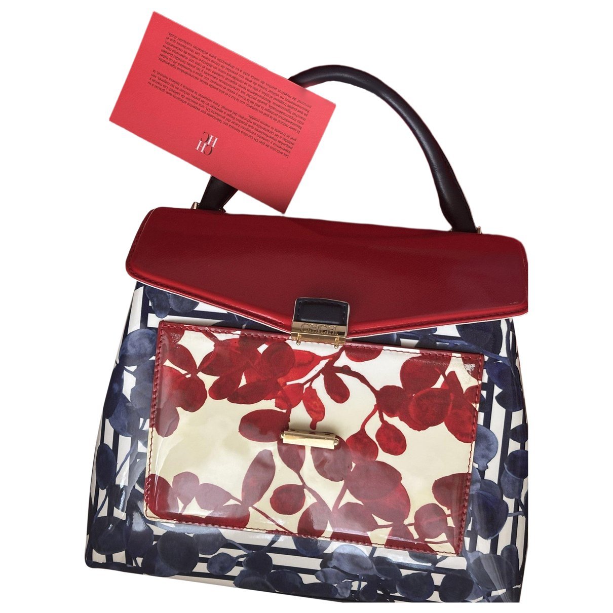 Patent leather handbag