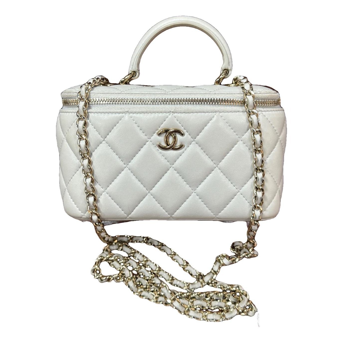 Trendy CC Vanity leather handbag