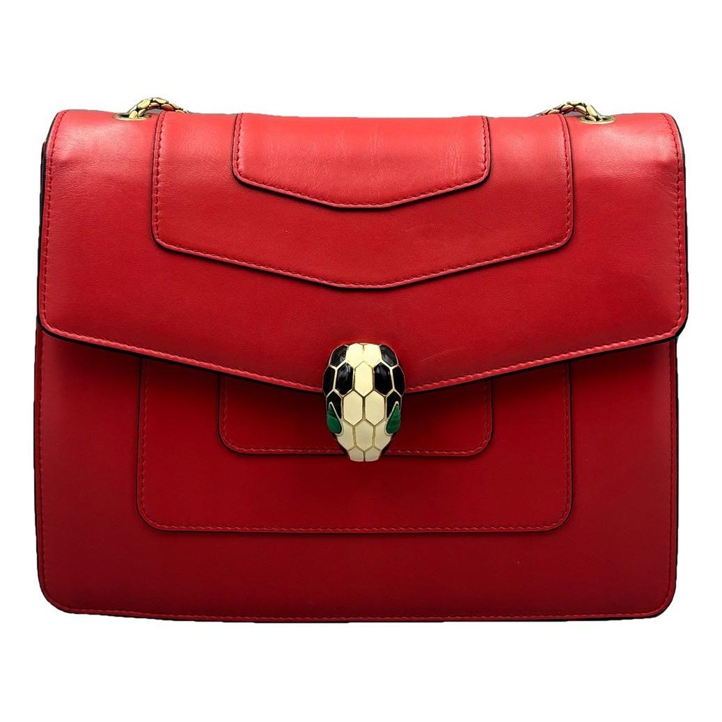 Serpenti leather handbag
