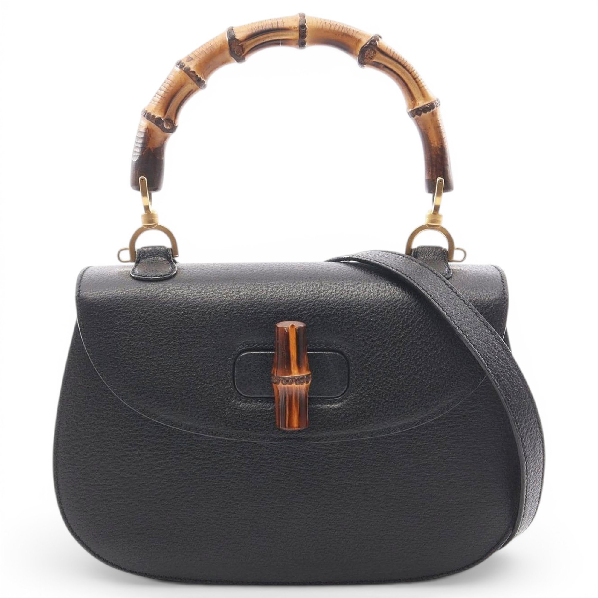 Bamboo leather handbag