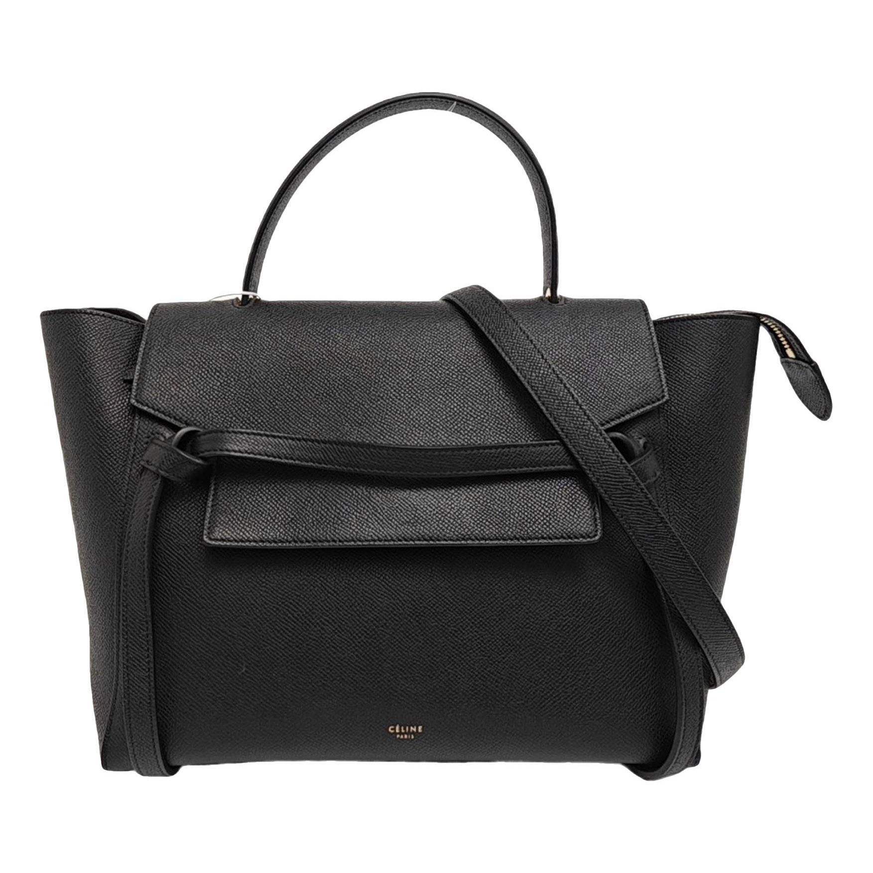 Belt leather handbag