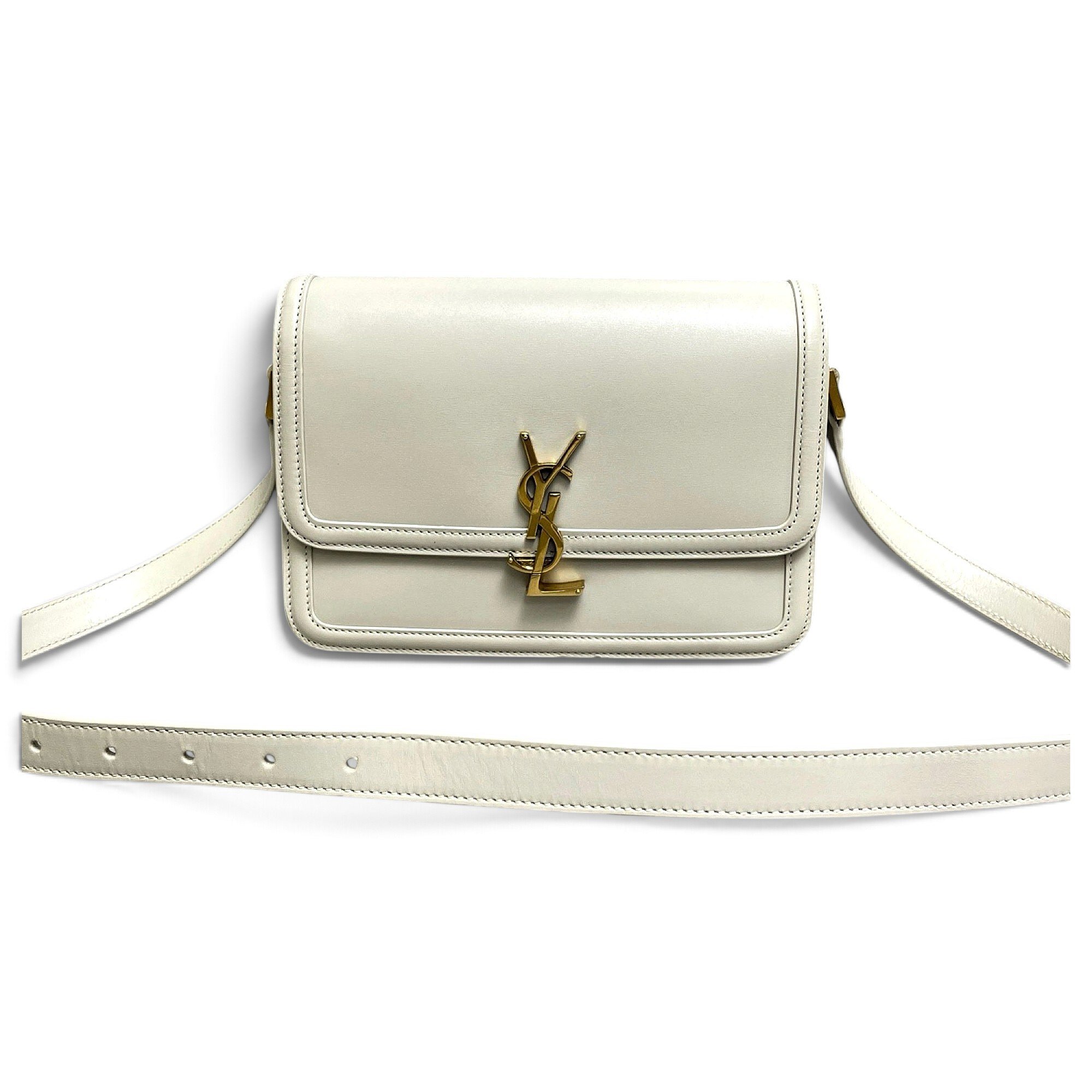 Solférino leather handbag