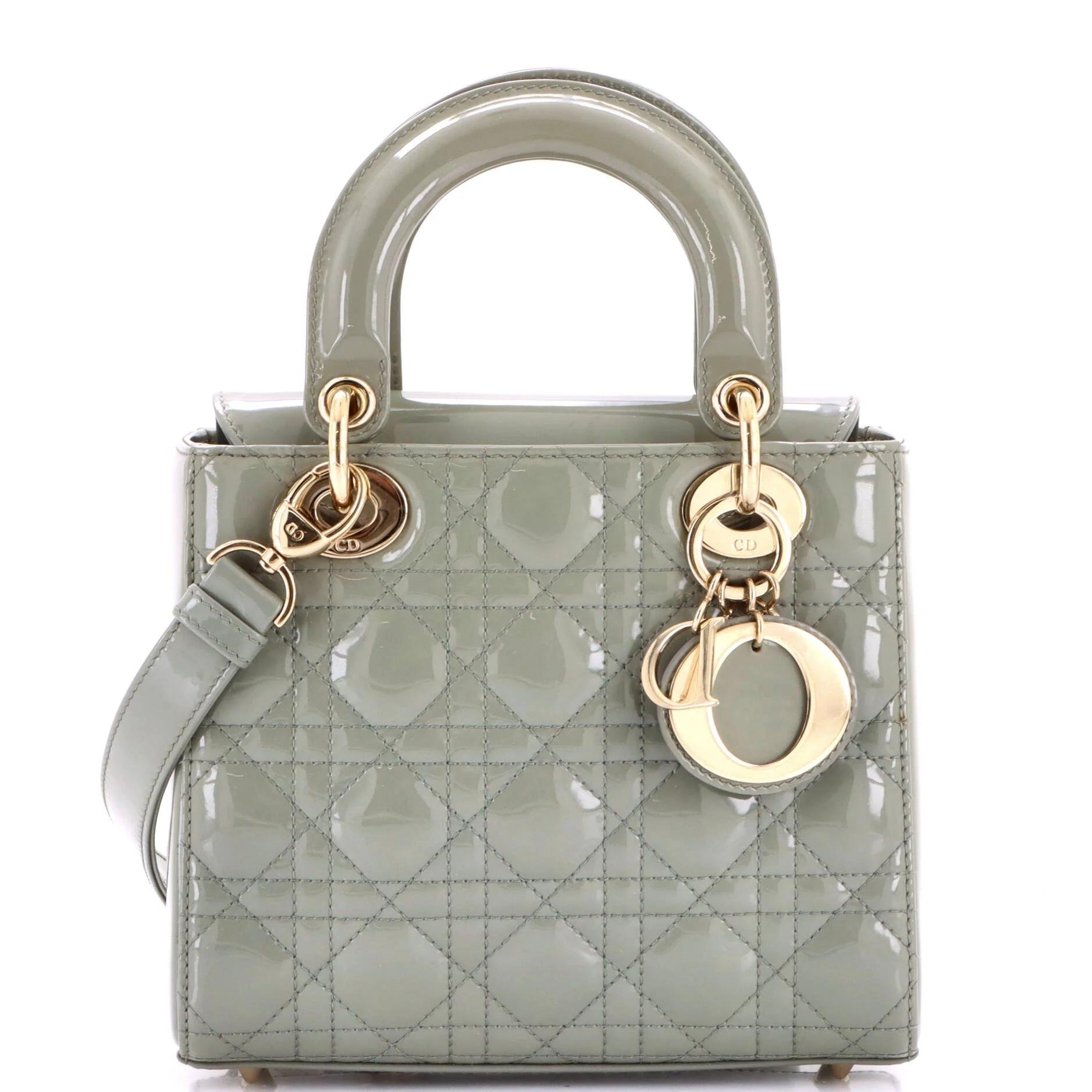 Patent leather handbag