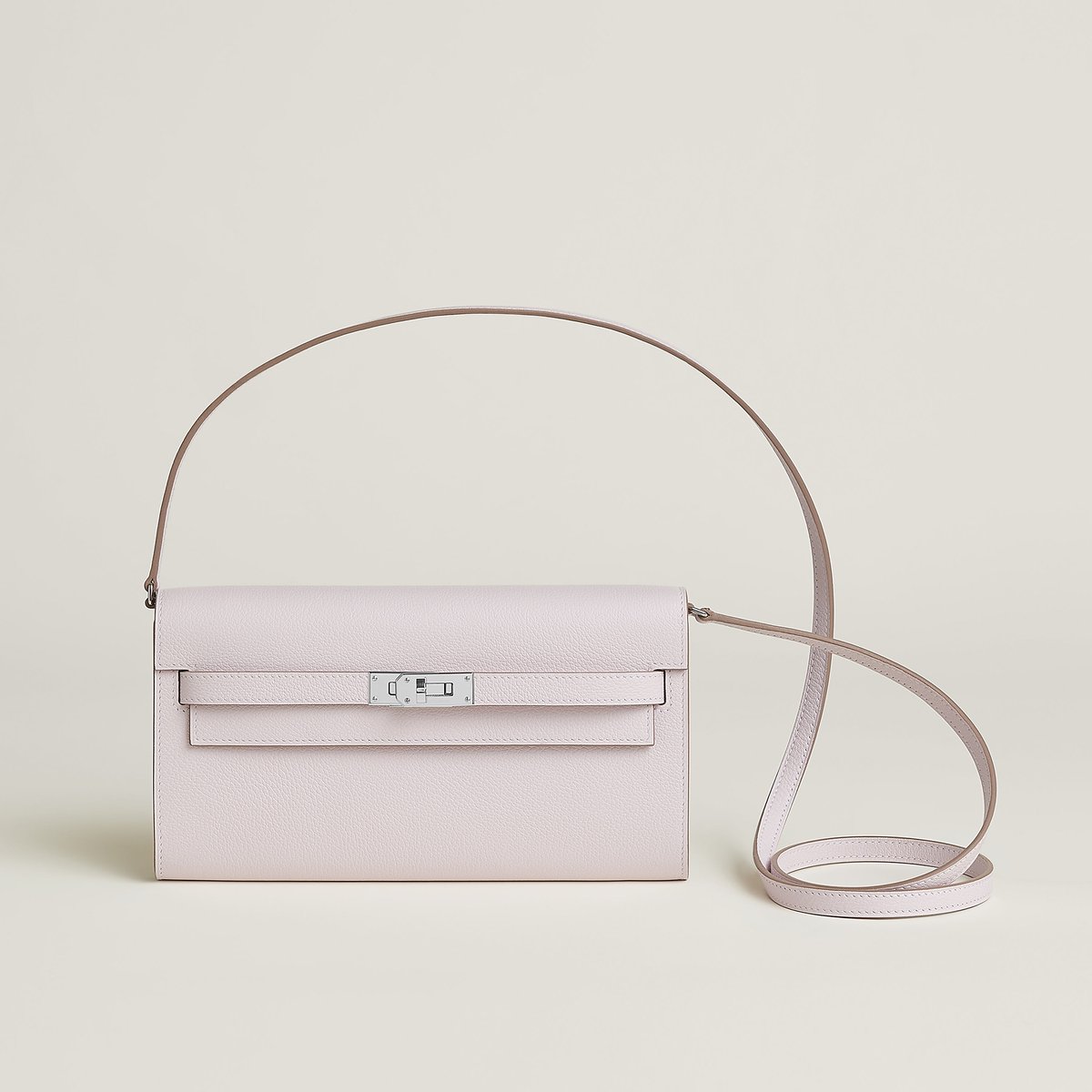 Hermès Kelly To Go wallet in Mauve Pâle