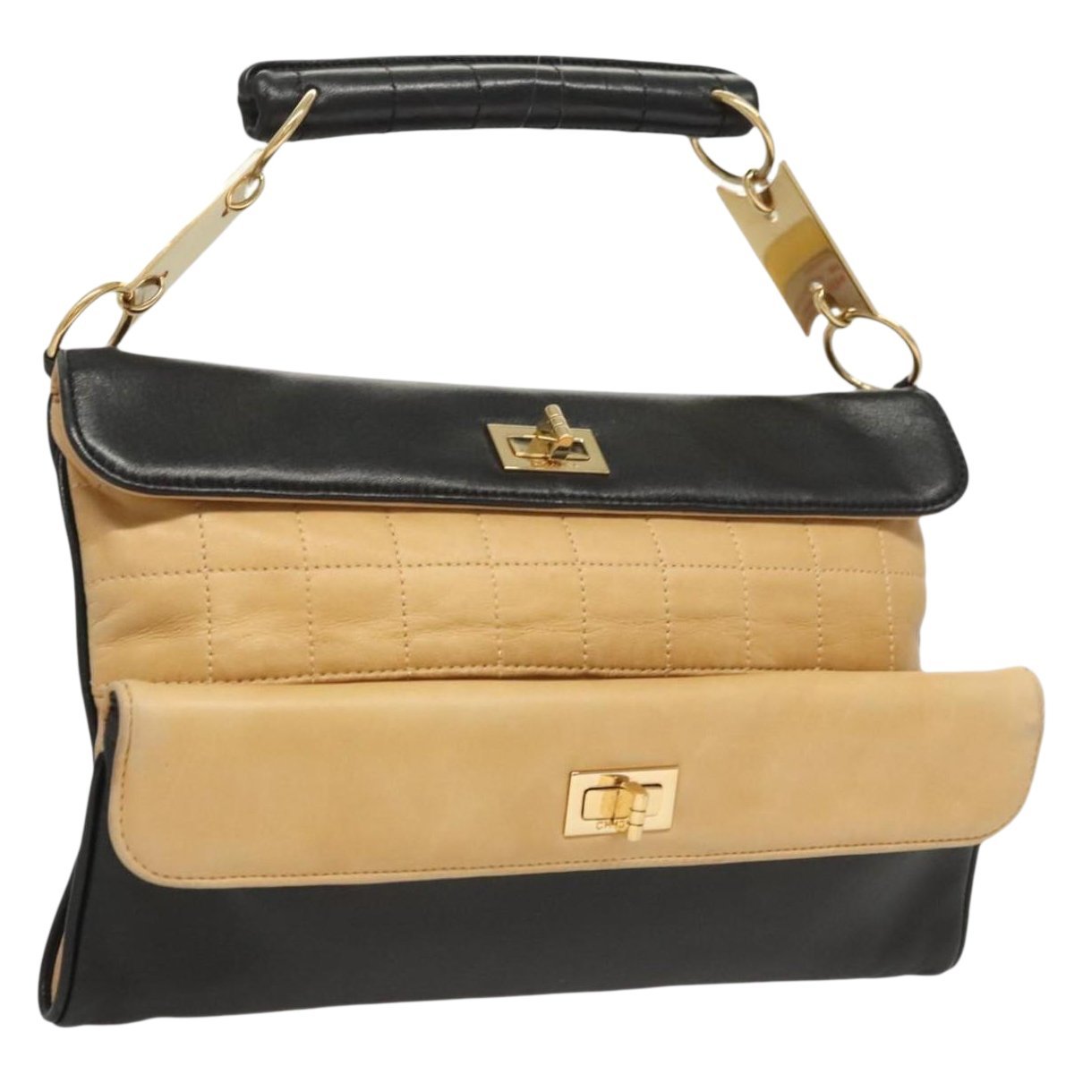East West Chocolate Bar leather handbag
