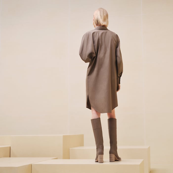 "Mosaique" Buttoned Dress