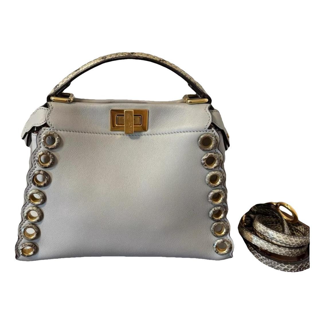 Peekaboo leather handbag