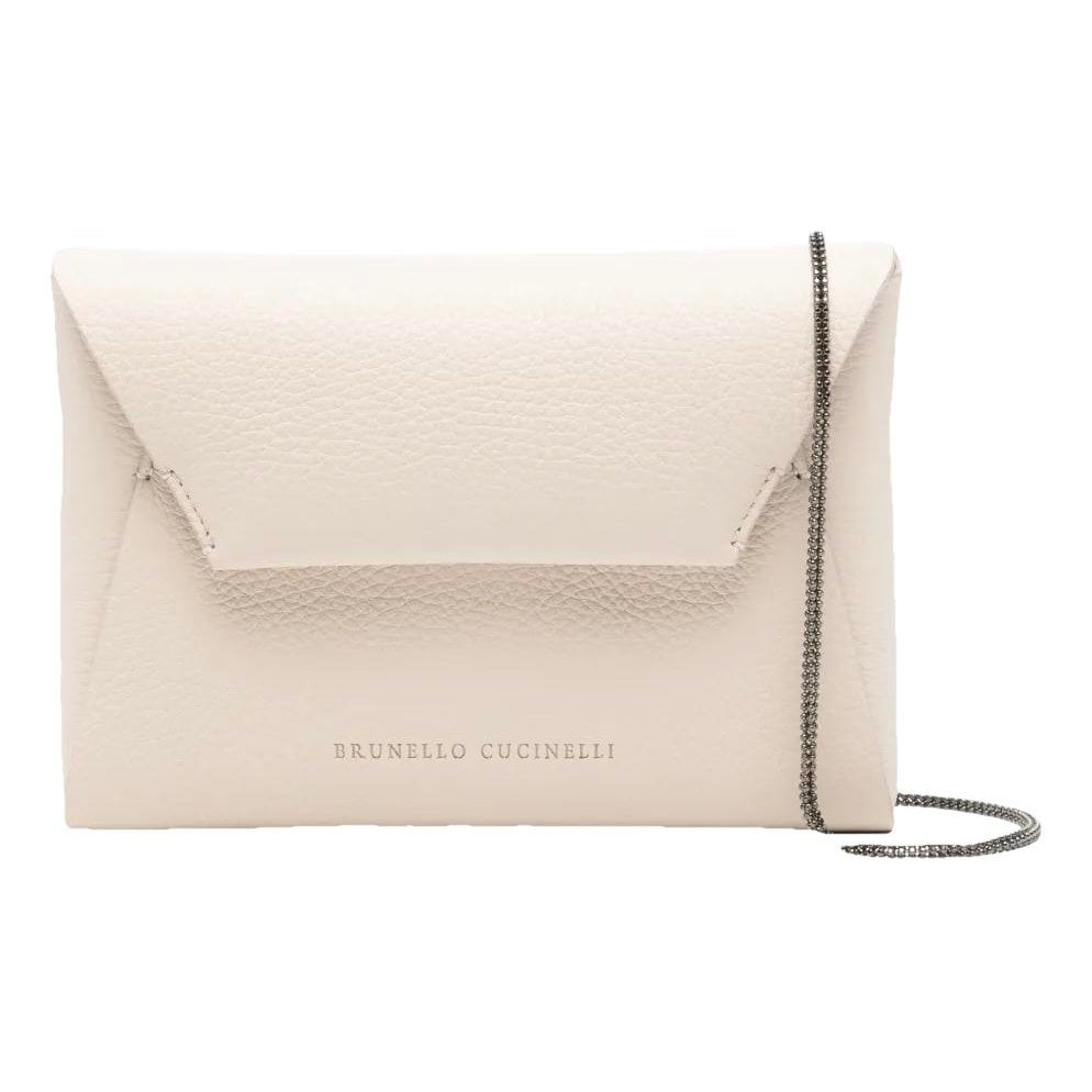 Leather clutch bag