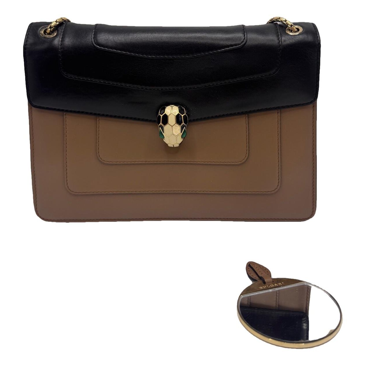 Serpenti leather handbag