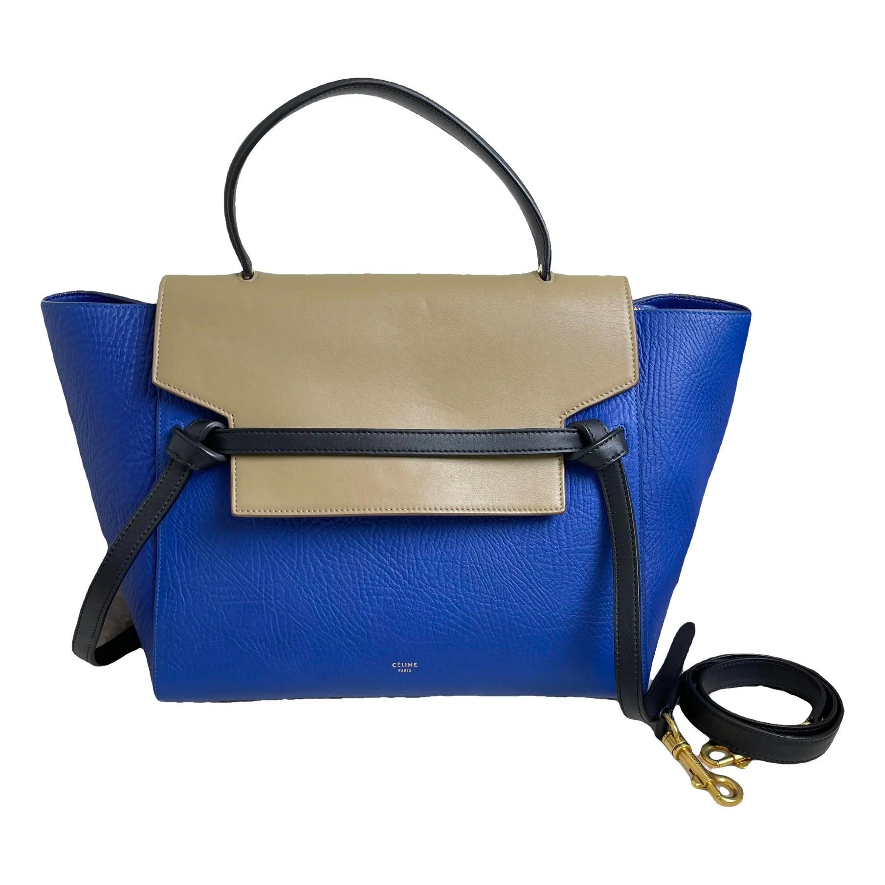 Belt leather handbag