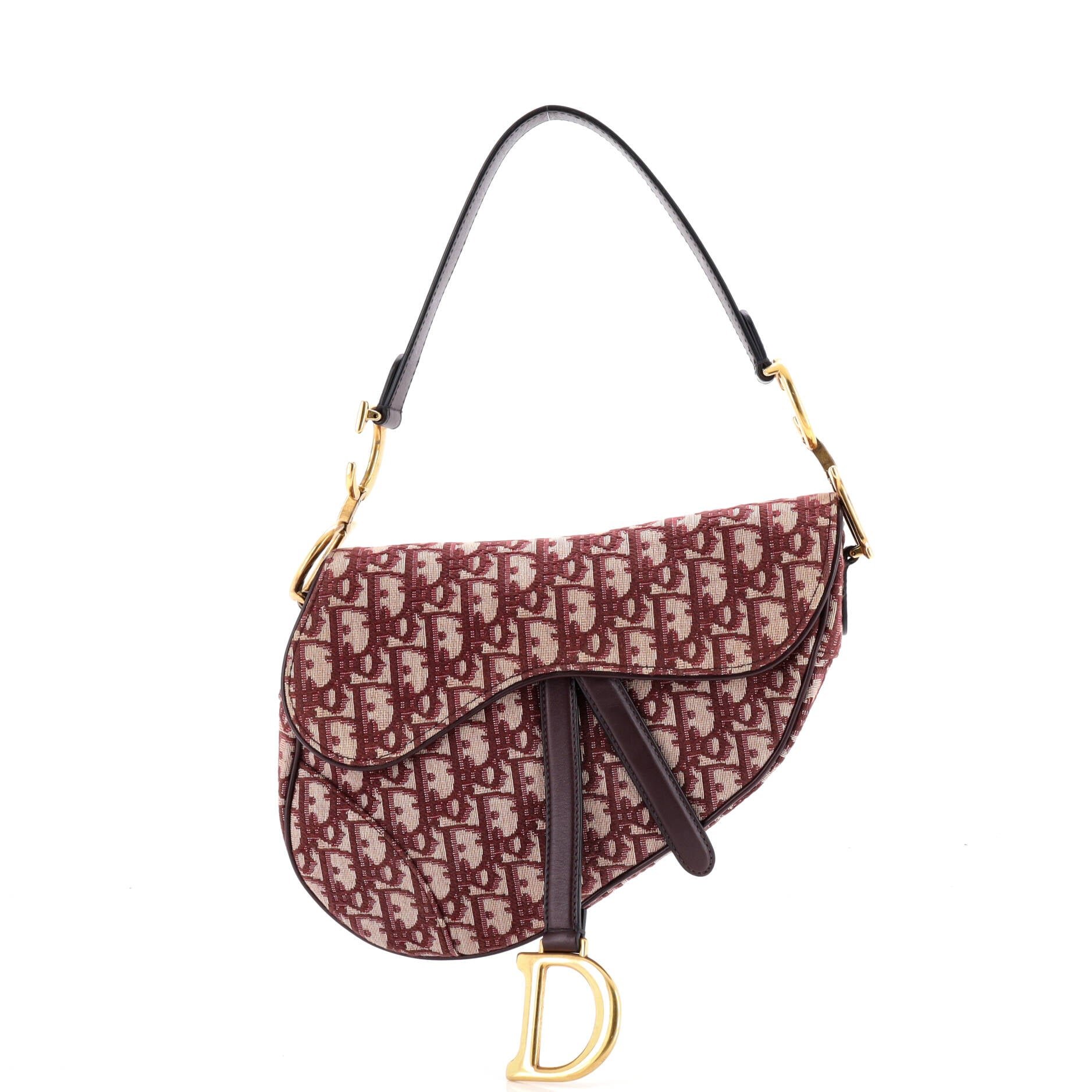 Dior Saddle Handbag Oblique Canvas Medium