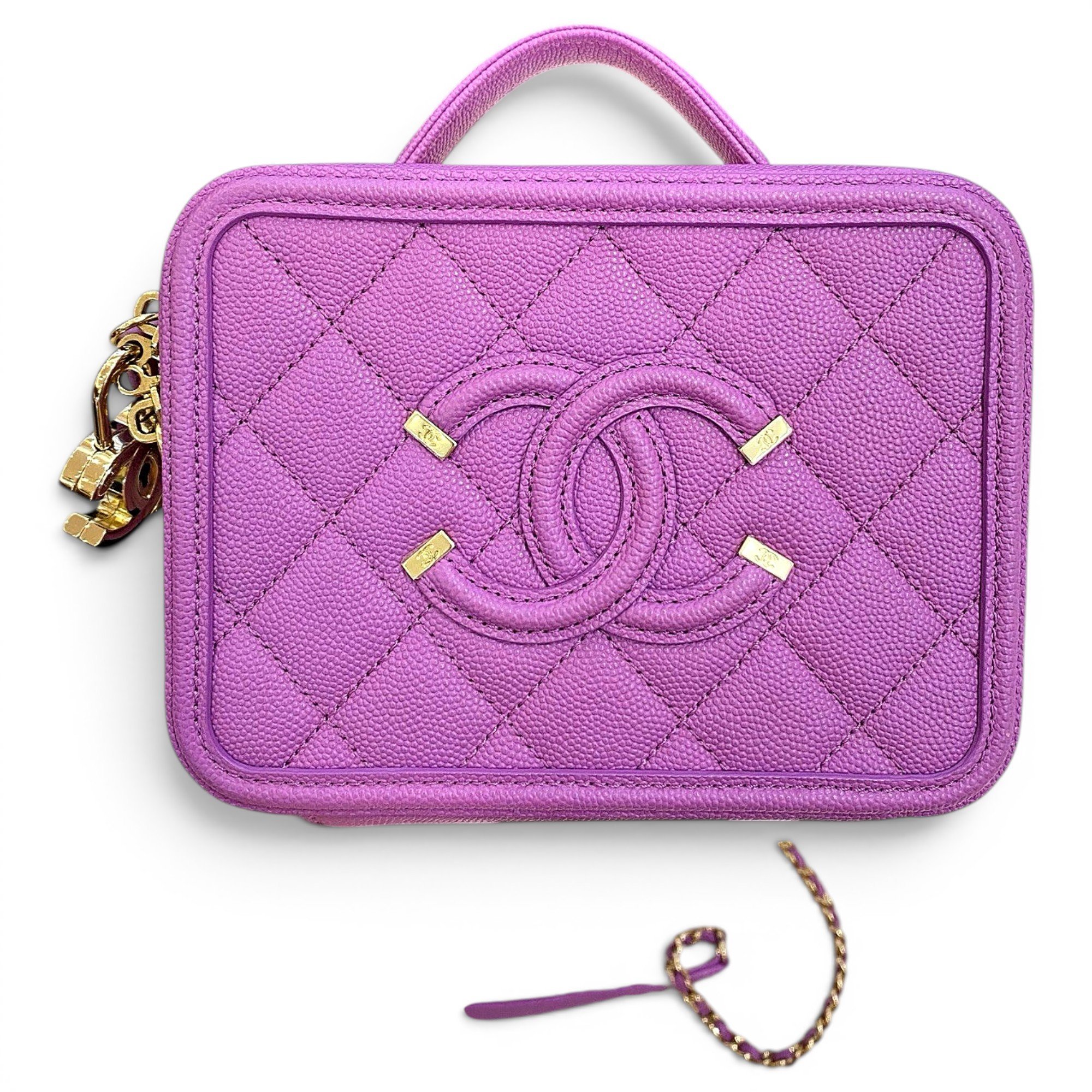 Vanity leather handbag