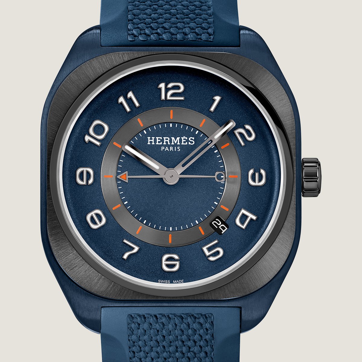 Sans Coloris Hermès H08 Watch, 42 mm