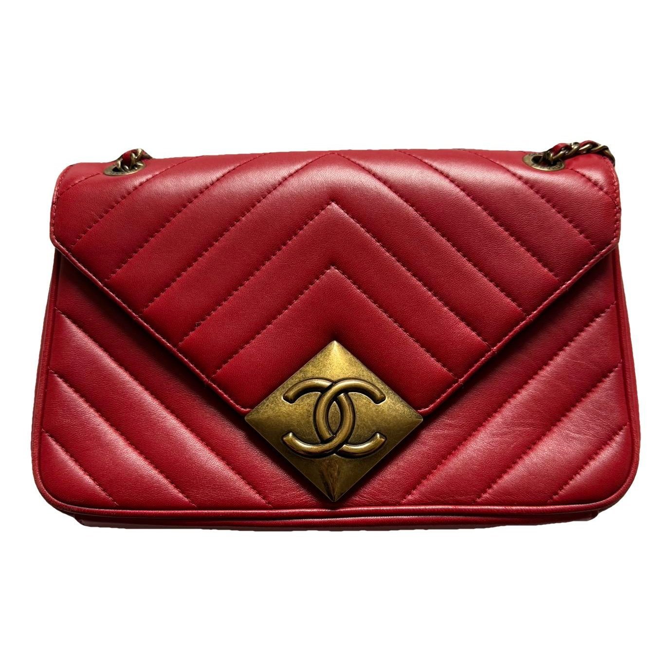 Statement leather handbag