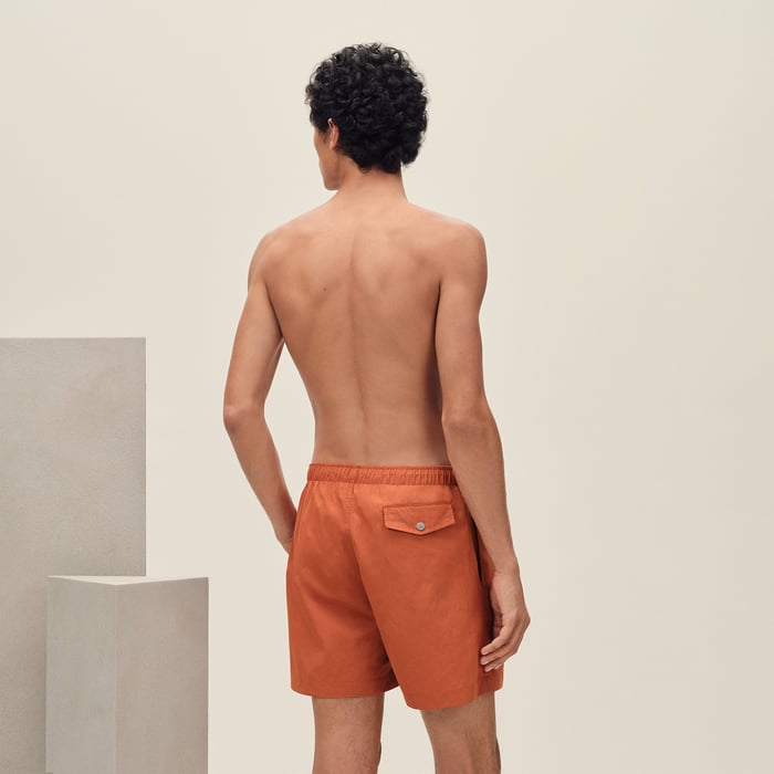 Orange Brûlé "H Fantome" Swim Trunks