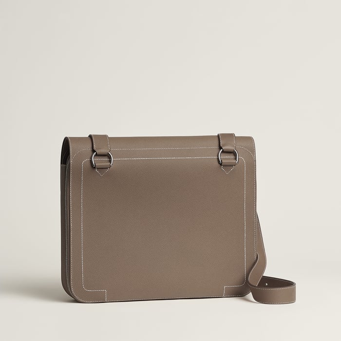 Étoupe Hermès Messenger 57 Bag