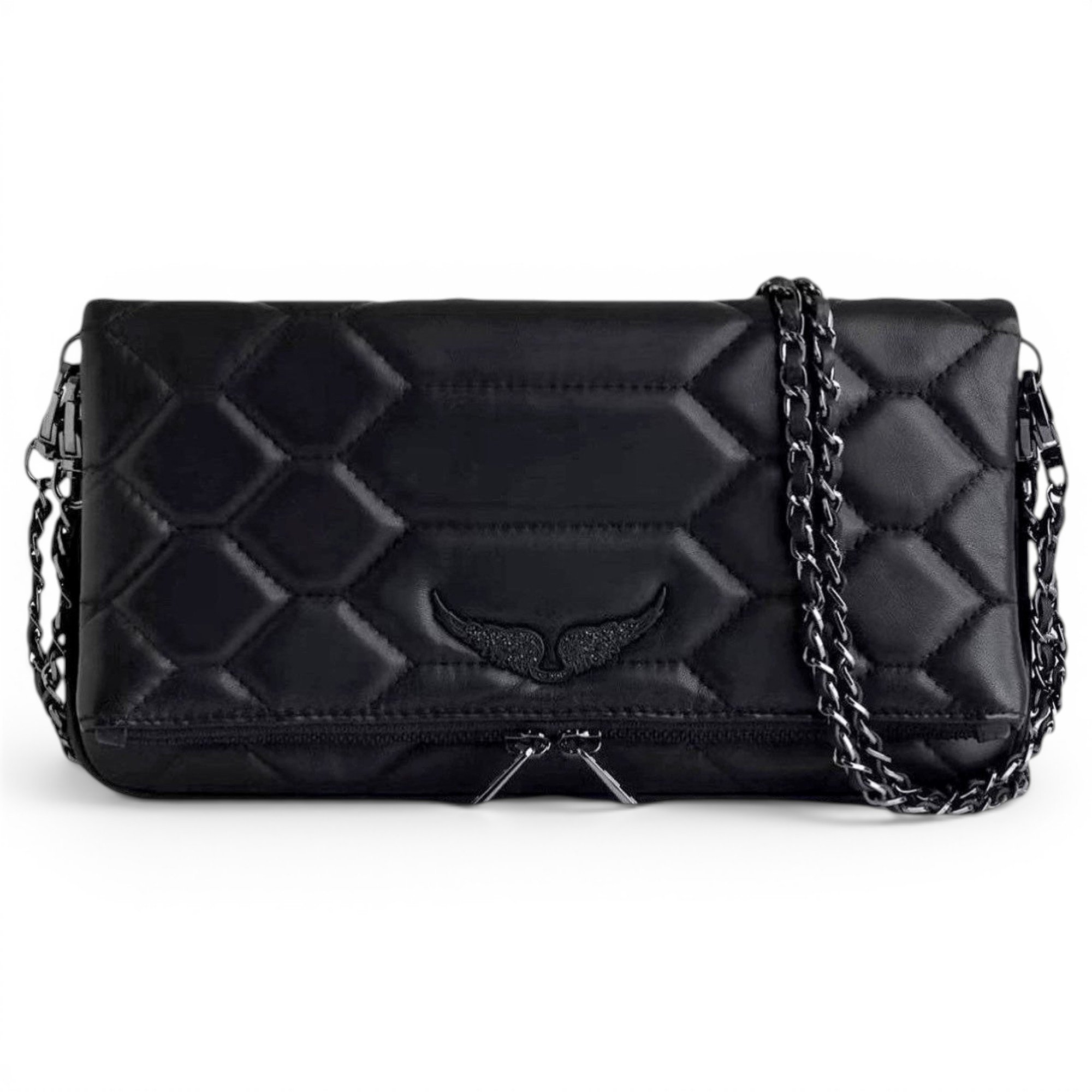 Rock leather crossbody bag