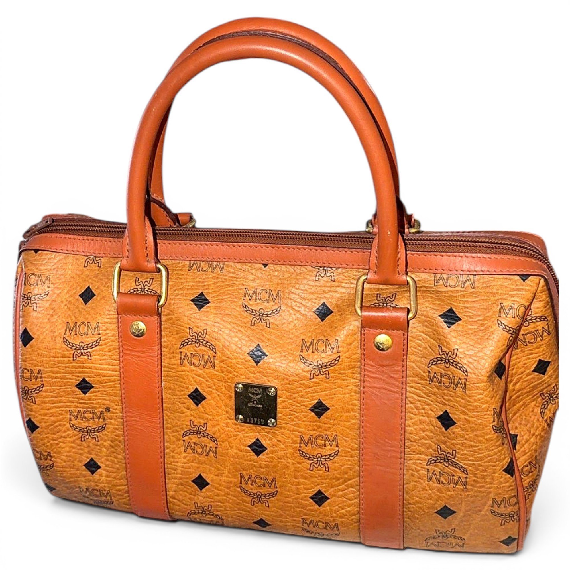 MCM Boston leather bag
