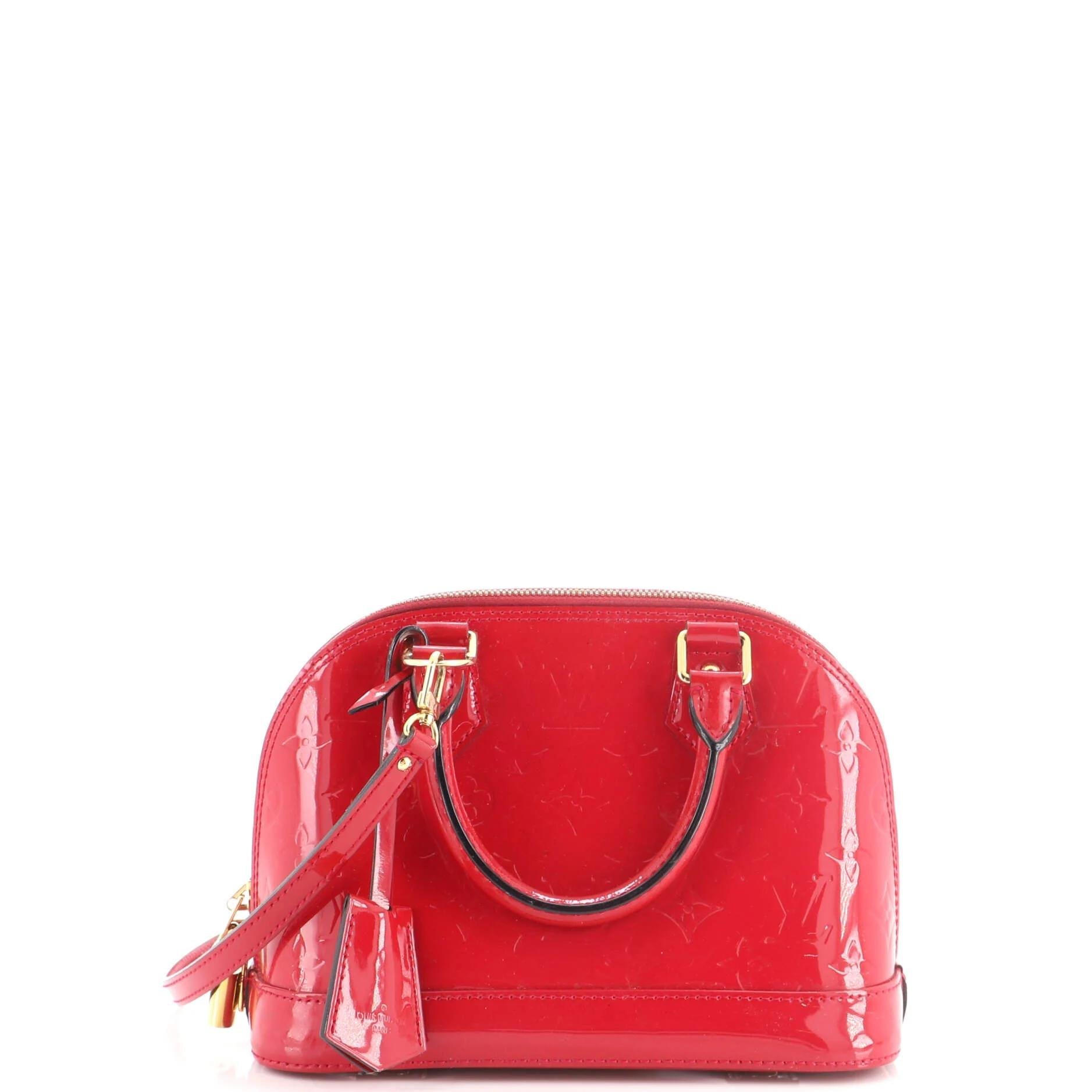 Patent leather handbag