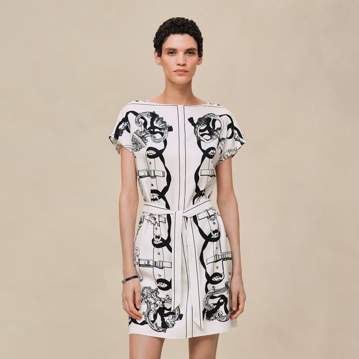 Blanc Nacre "Ferronnerie Remix" Tunic