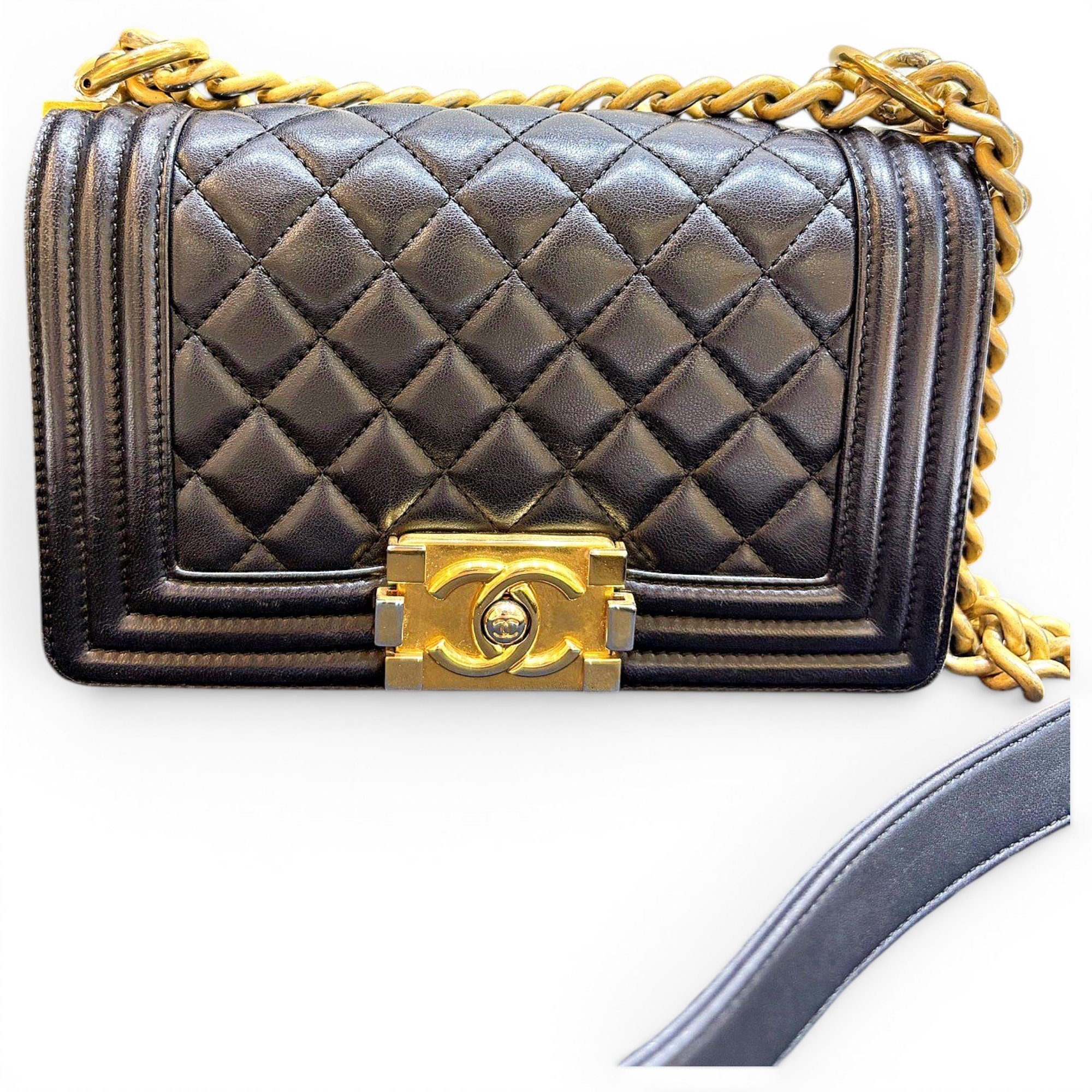 Boy leather crossbody bag