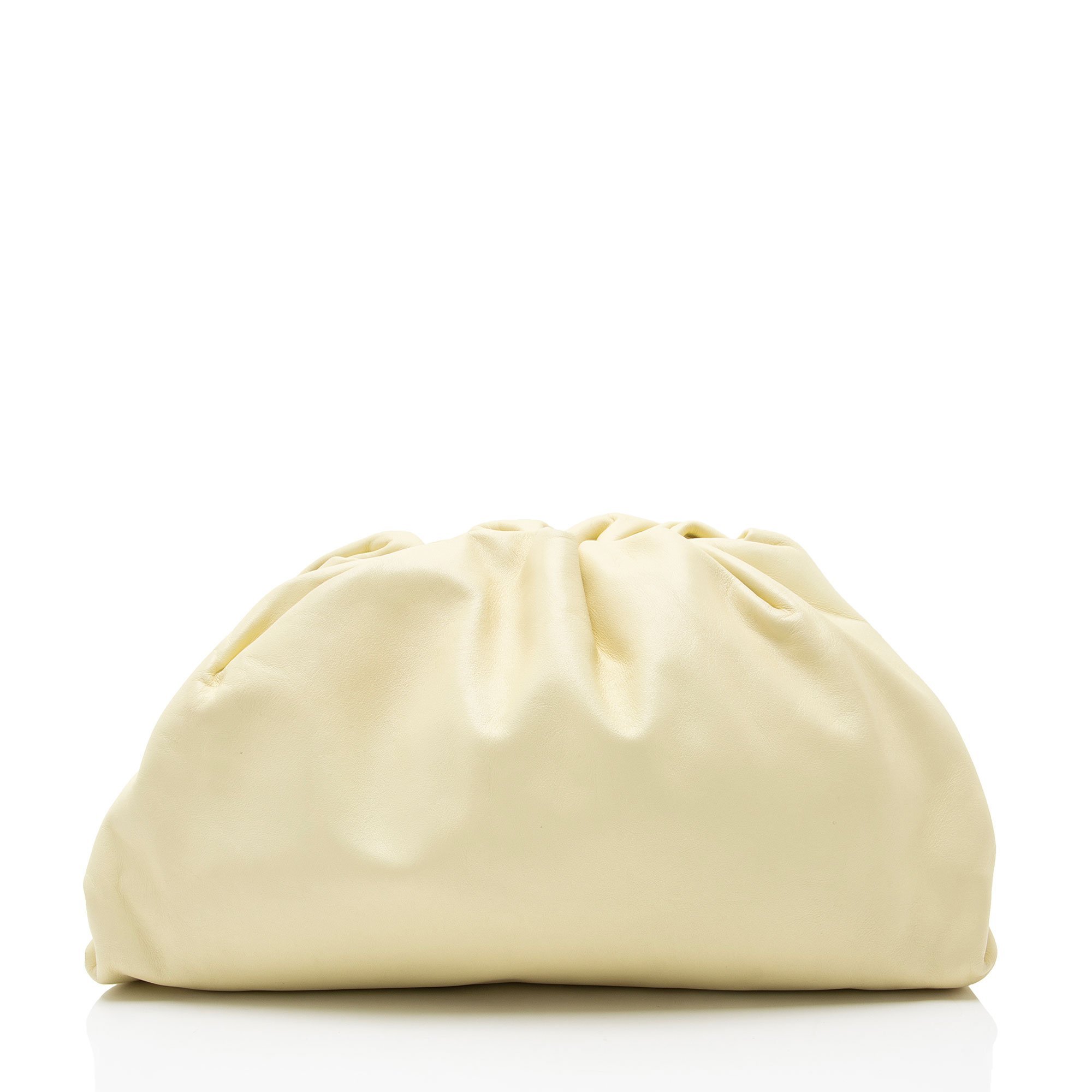 Pouch leather clutch bag