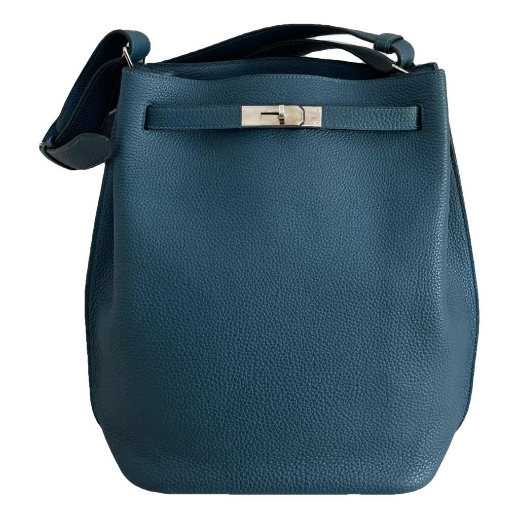 Hermes So Kelly leather handbag