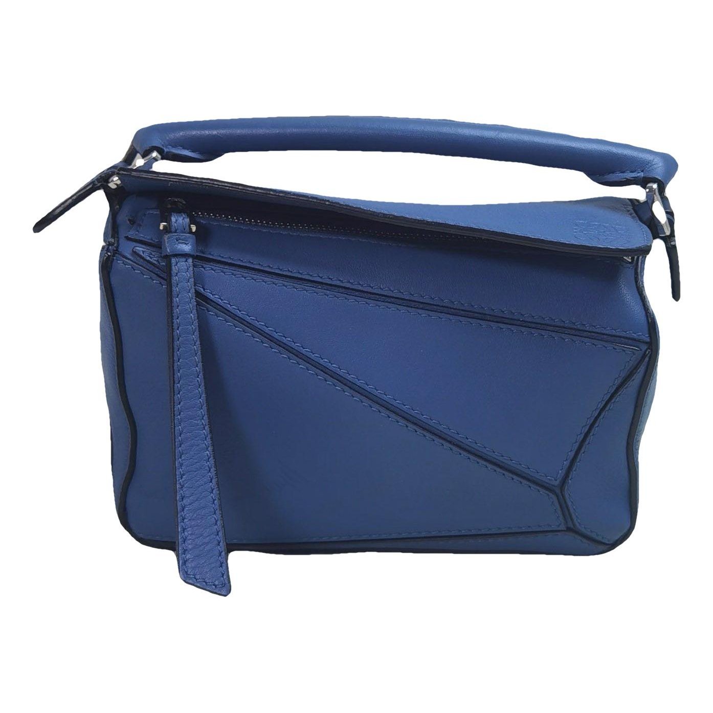 Puzzle leather handbag