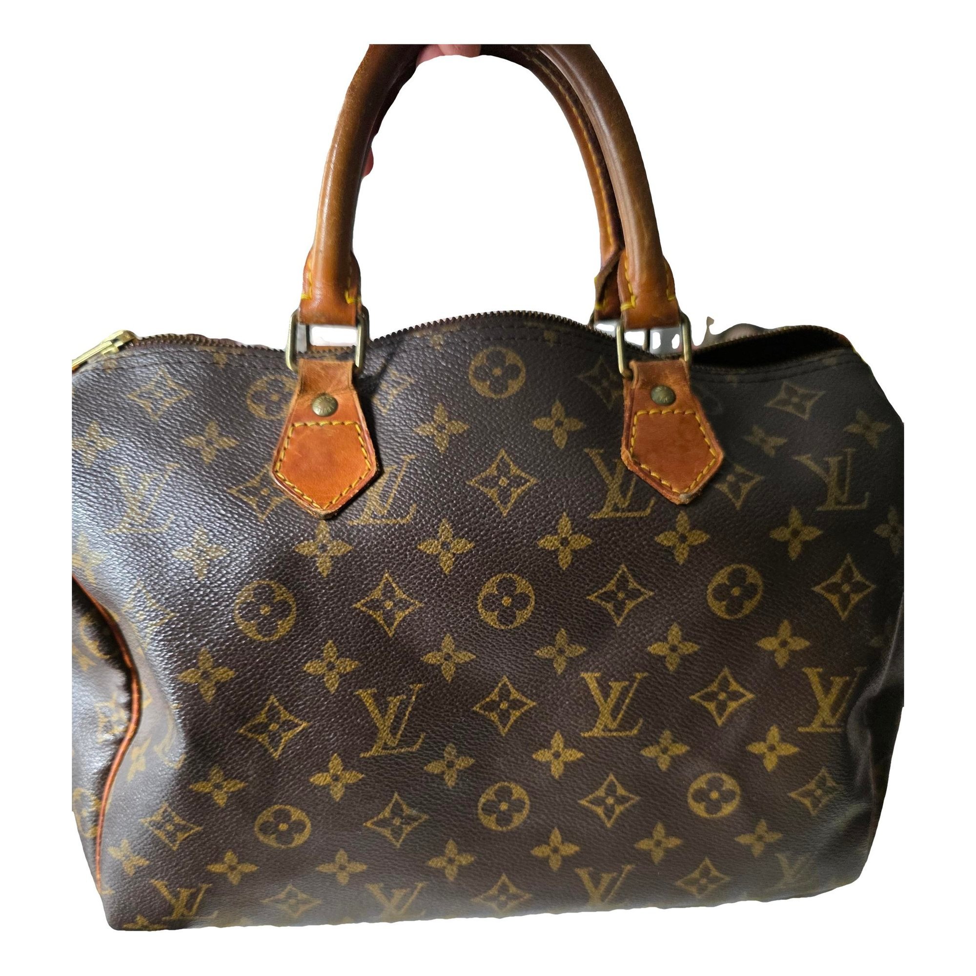 Speedy leather handbag