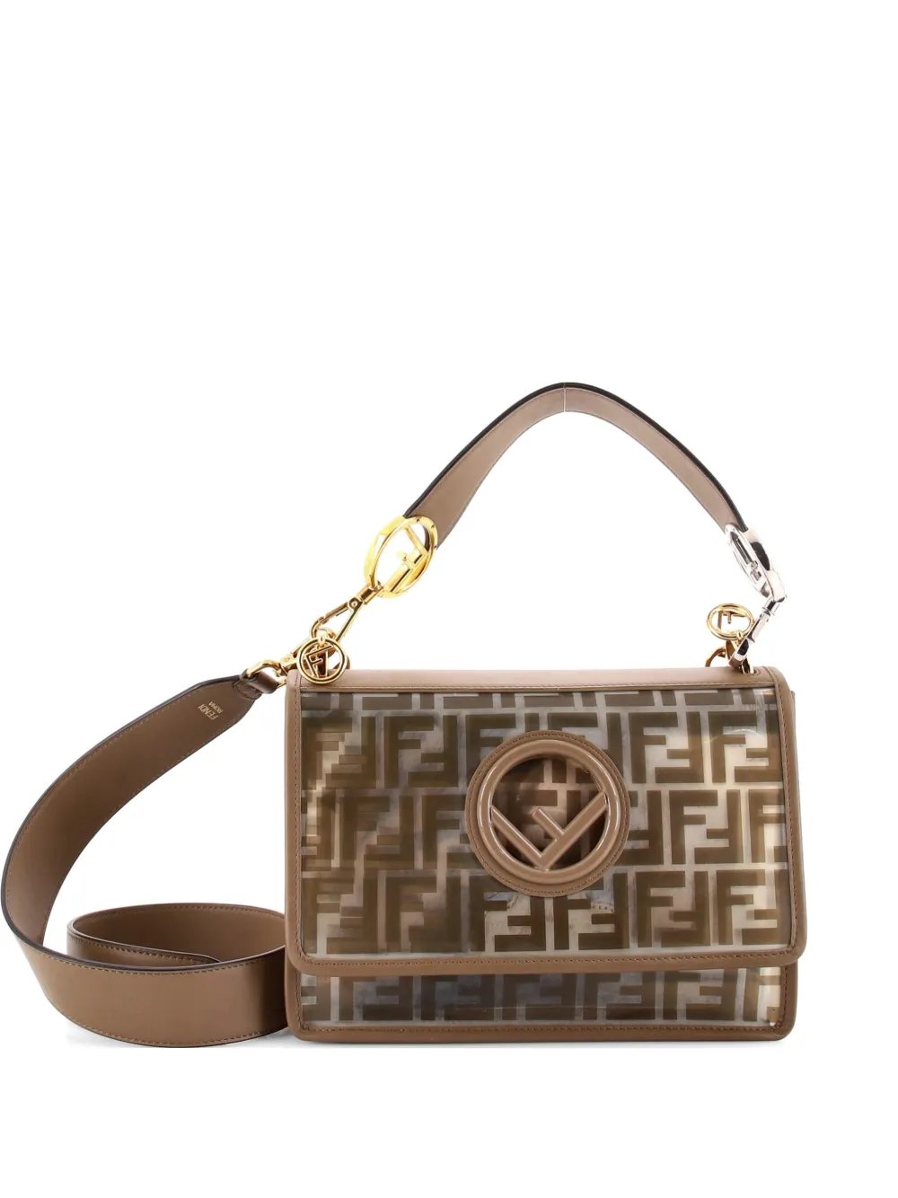Kan I F Shoulder Bag Zucca PU Medium satchel