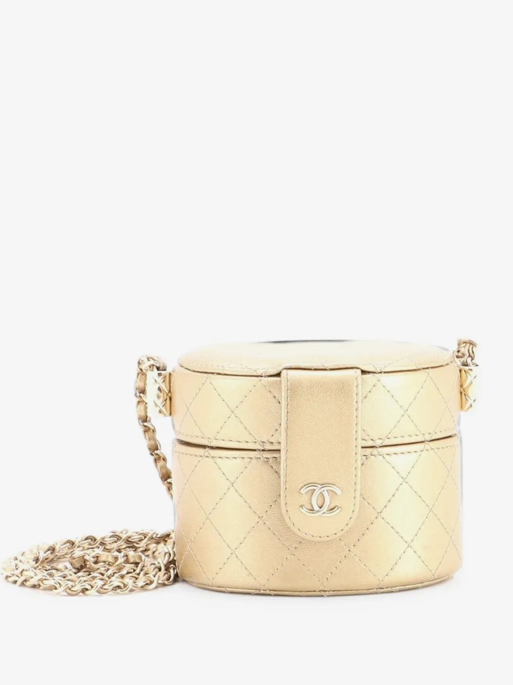 CC Allure Vanity Case with Chain Quilted Lambskin Mini crossbody bag
