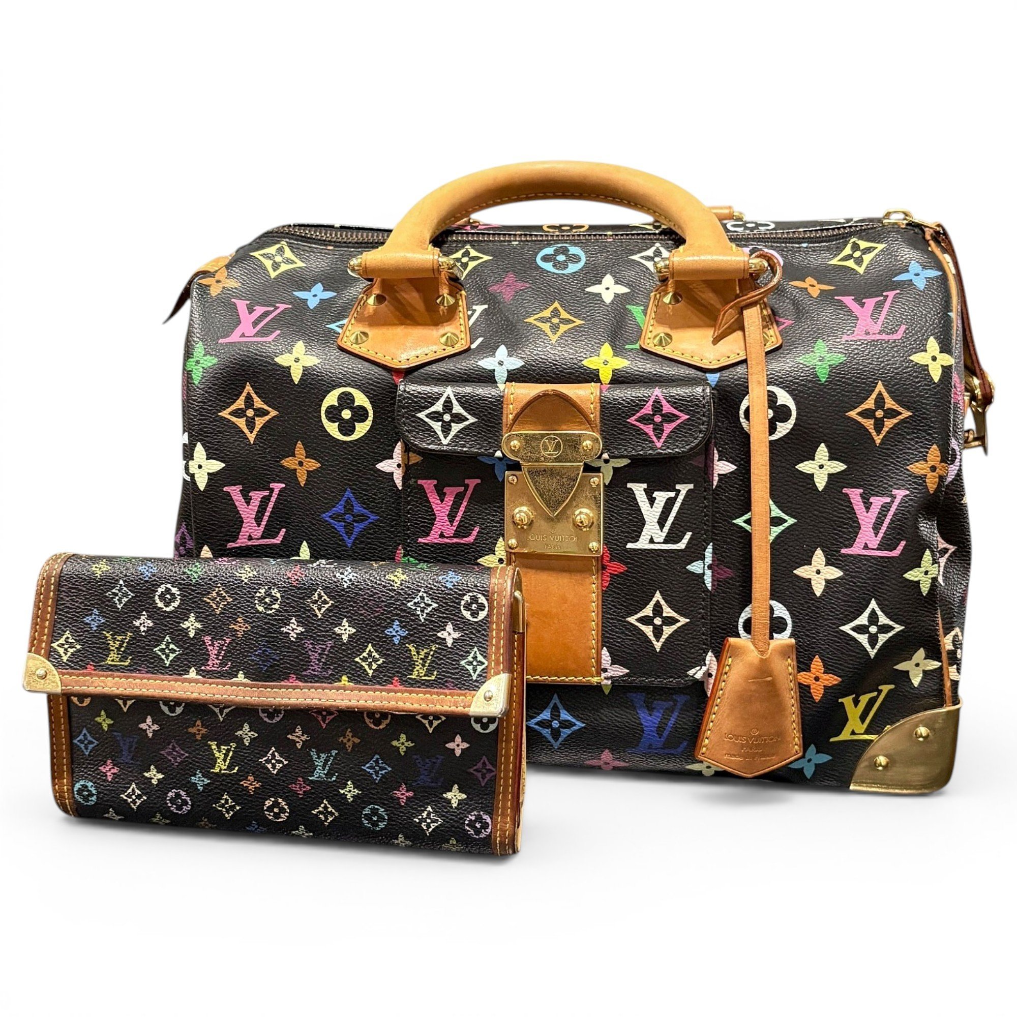 Speedy leather handbag
